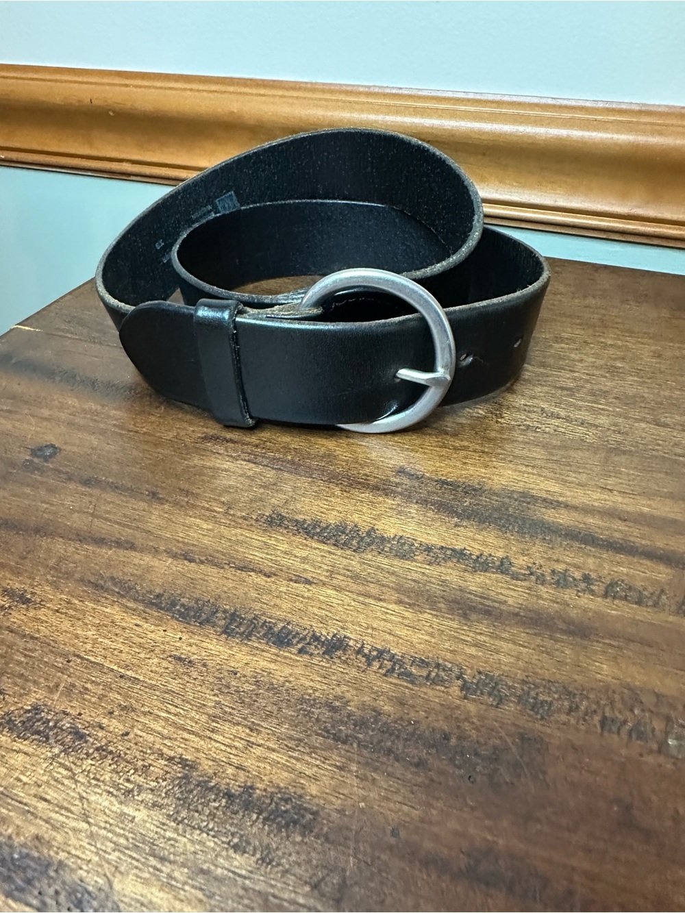 Women’s Black Leather Belt Size XS